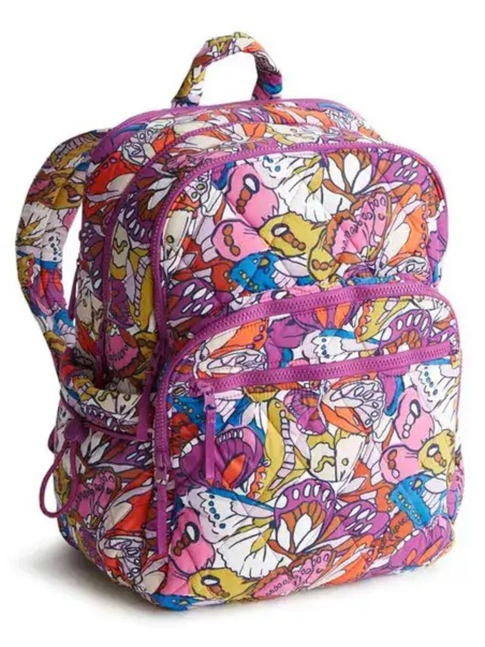 NWT Vera Bradley Floral Butterfly Print Backpack